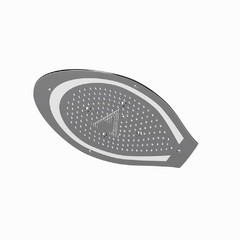 Artize, потолочный душ, Tiaara, 2-режимн., 600х350 мм,  Черный хром