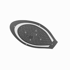 Artize, потолочный душ, Tiaara, 2-режимн., 600х350 мм,  Черный матовый