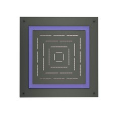 Jaquar, потолочный душ, Maze, 1-режимн., 450х450 мм,  Графит