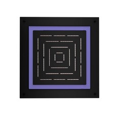 Jaquar, потолочный душ, Maze, 1-режимн., 450х450 мм,  Черный матовый