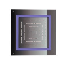 Jaquar, потолочный душ, Maze, 1-режимн., 450х450 мм,  Черный хром
