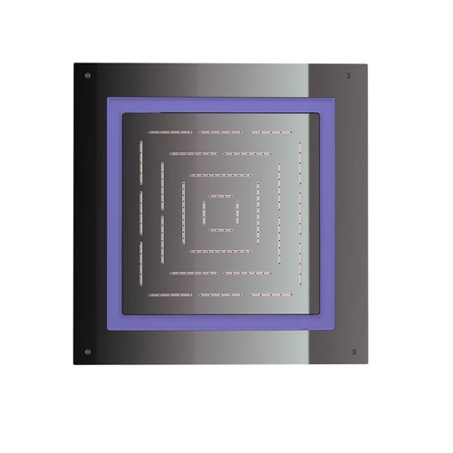 Jaquar, потолочный душ, Maze, 1-режимн., 450х450 мм,  Черный хром. Фото 1
